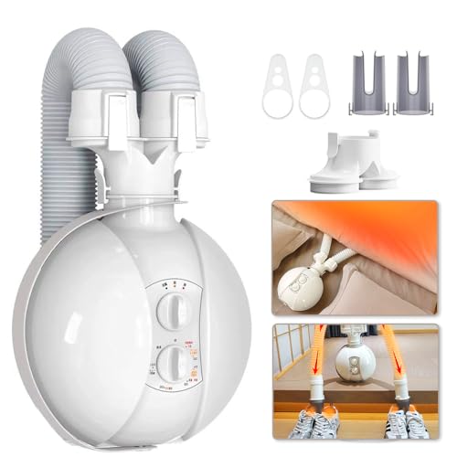 【2025年革新モデル】布団乾燥機 小型 ふとん乾燥機 ダブルホース 布団2枚対応 靴2組 衣類乾燥 靴乾燥機 時短乾燥 コンパクト 軽量 静音性 簡単操作 除湿 消臭 ダニ退治 梅雨対策 カビ 花粉 マット不要 ハイパワー 持ち運び PSE認証済 PL保険加入済